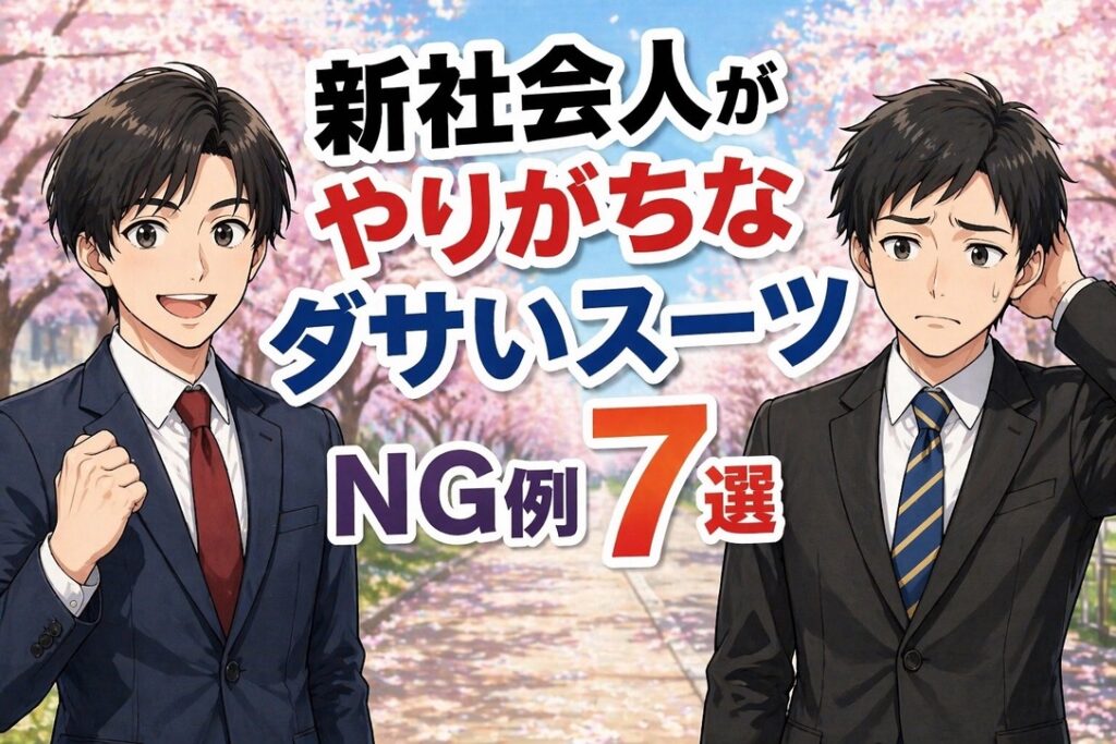スーツ　初心者がやりがちな失敗