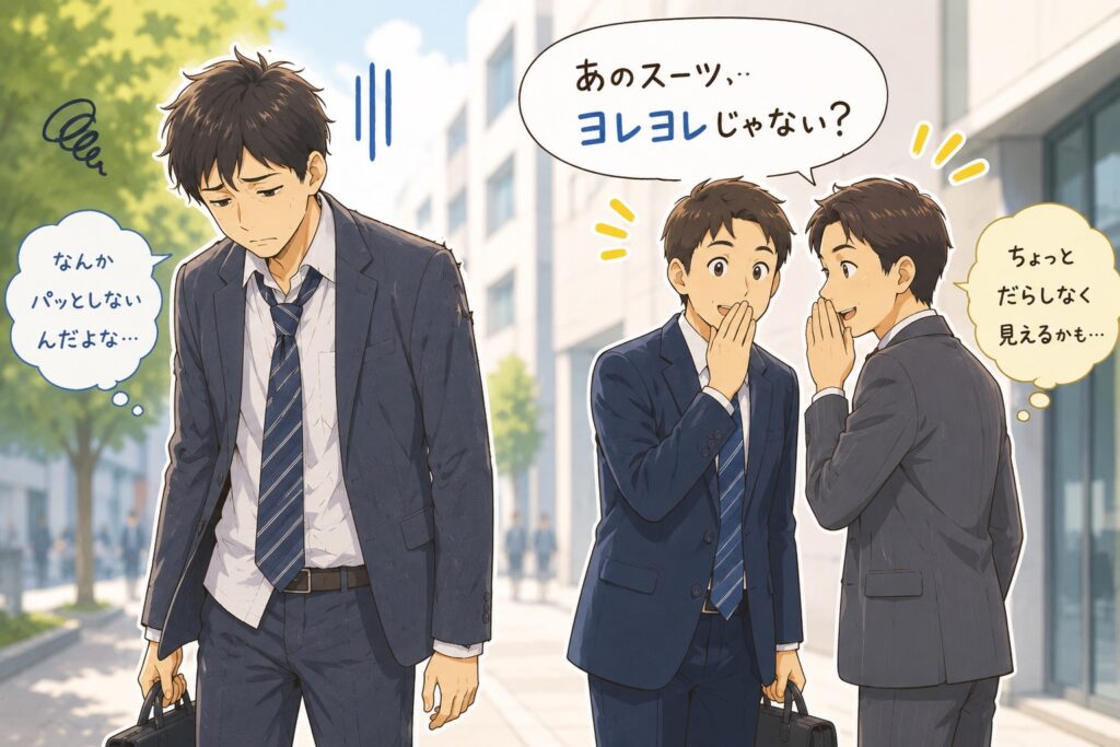 スーツ　ボロボロ　かっこ悪い