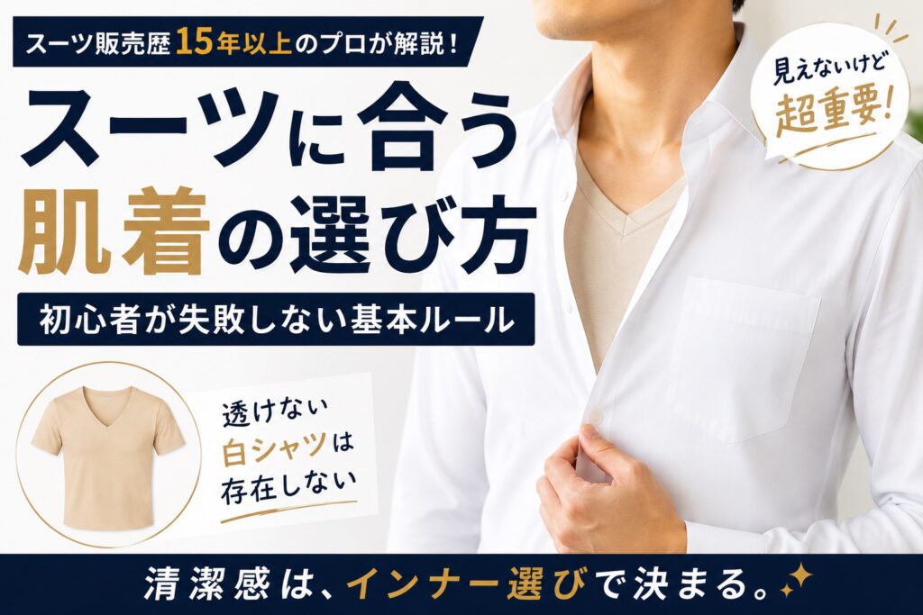スーツに合う肌着の選び方｜初心者が失敗しない基本ルール