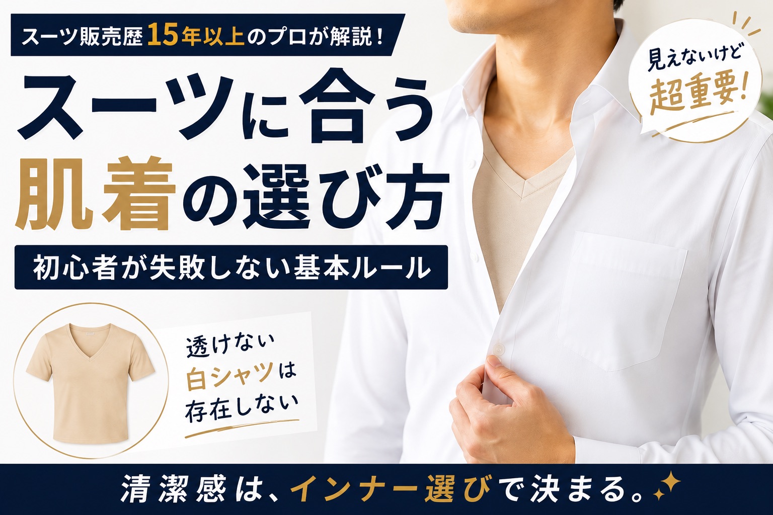 スーツに合う肌着の選び方｜初心者が失敗しない基本ルール