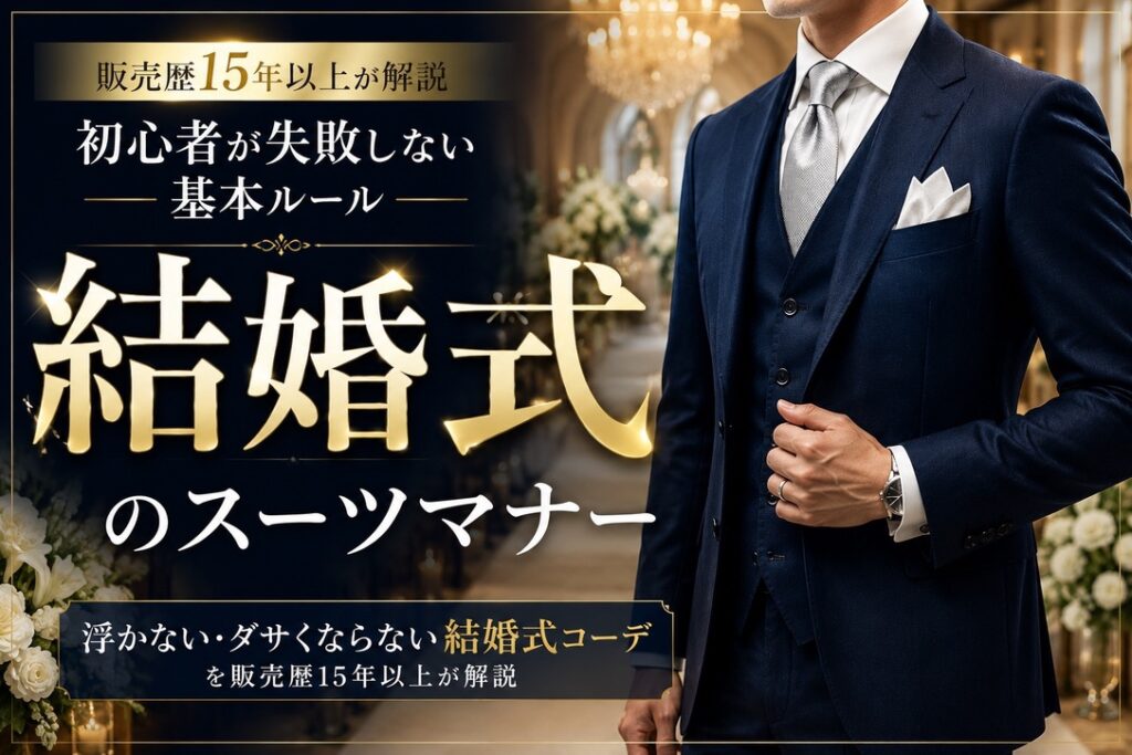 結婚式のスーツマナー｜初心者が失敗しない基本ルール　サムネ画像