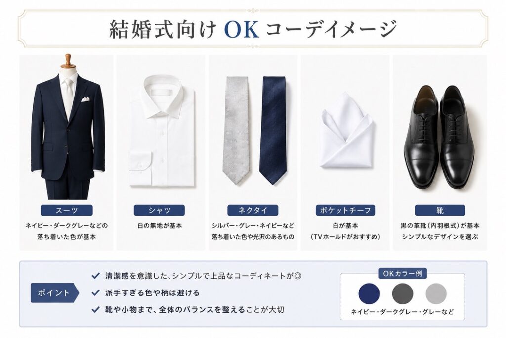 結婚式向けOKコーデイメージ