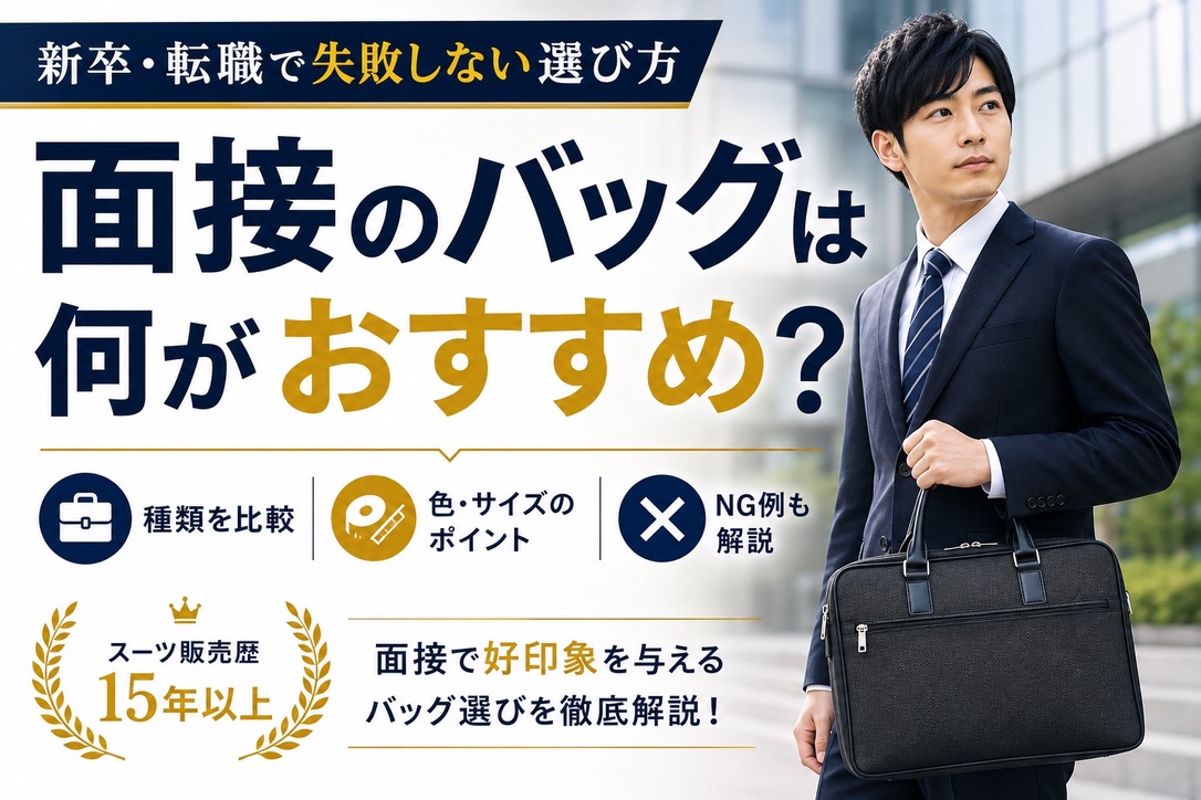 面接のバッグは何がおすすめ？｜新卒・転職で失敗しない選び方　サムネイル画像